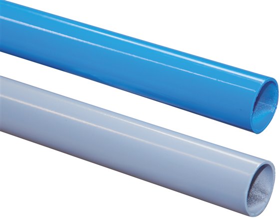 Aluminium-Rohr, 32 x 29mm, grau (RAL 7001) pulverbeschichtet