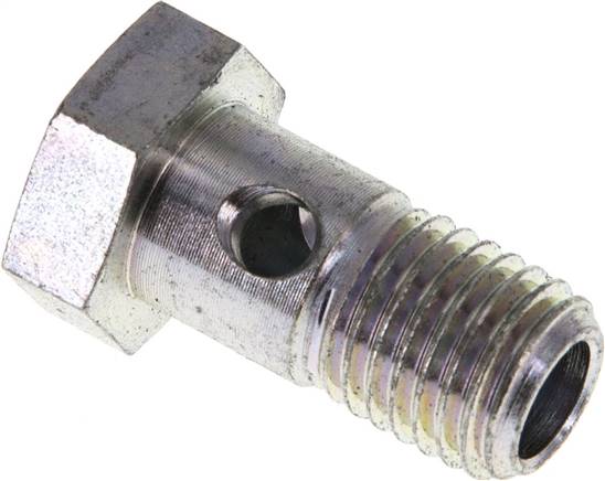 Hohlschraube 1-fach, M 12 x 1,5, Stahl verzinkt