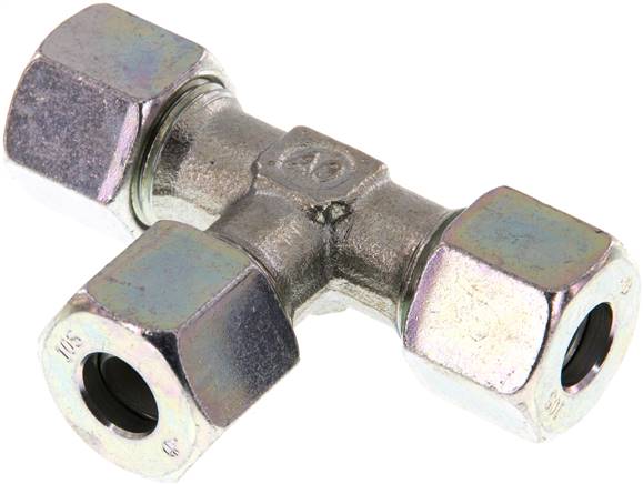 T-Schneidringverschraubung 10 S (M18x1,5), Stahl verzinkt