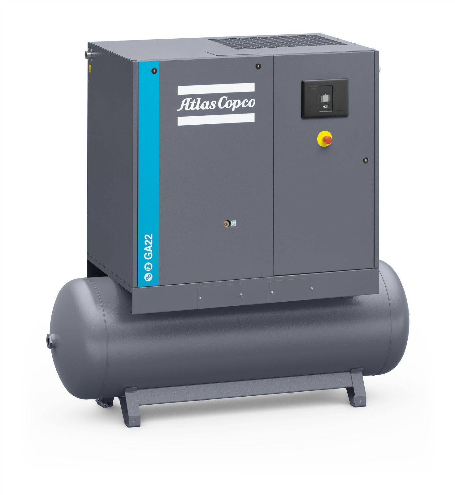 Compressore a vite Atlas Copco GA 22 - 10.0 bar Confezione TM incl. serbatoio 500 L