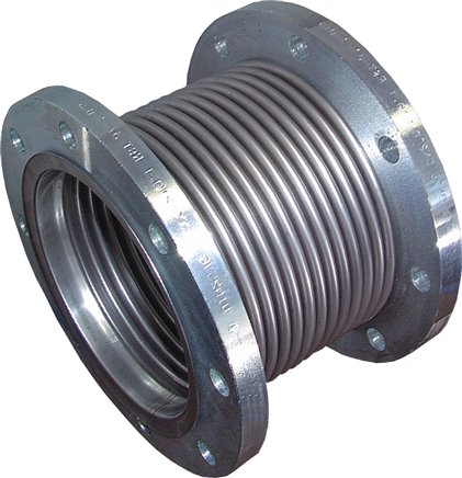 Kompensator, DN80-PN16 (DIN/EN), Edelstahl, Flansche und Balg aus 1.4404
