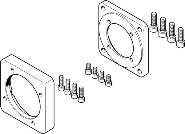 FESTO EAMF-A-77A-80G-S1 (2933286) Motorflansch