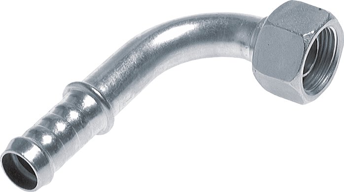 90°-Schlauchnippel M 16 x 1,5 Überwurfmutter, 9 - 10mm