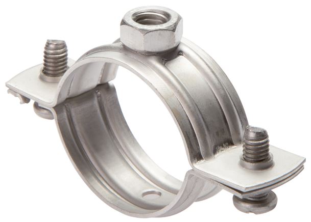 Rohrschelle, 20 - 22mm, 1.4404, ohne Einlage