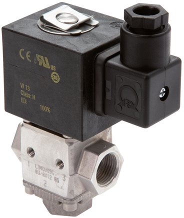 3/2-Wege Magnetventil für Biodiesel (3 x G 3/8") 12 V=