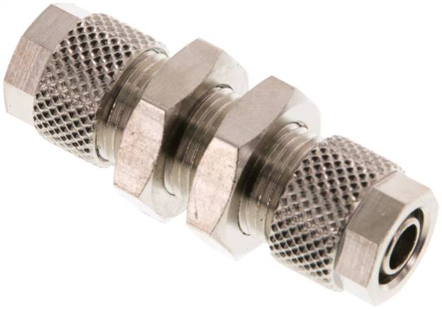 Schott-Verschraubung 8x6 - 8x6mm, Messing vernickelt