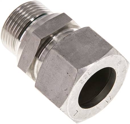 Gerade Schneidringverschr. G 3/4"-22 L (M30x2), 1.4571, Dichtung FKM