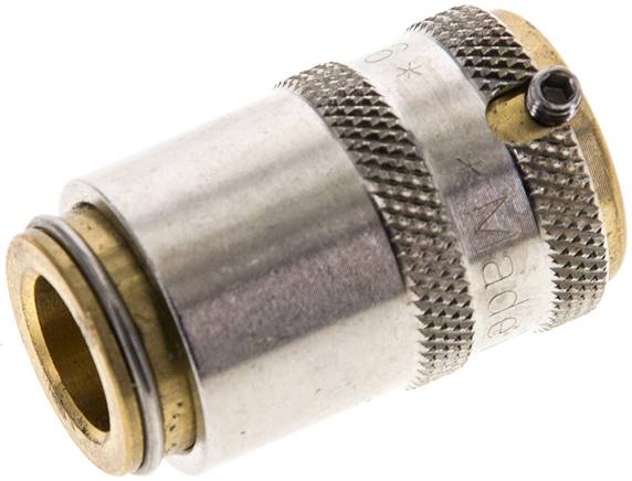 Temperierverschluss Schnellkupplung, 9mm Zapfen mit Entriegelungssicherung