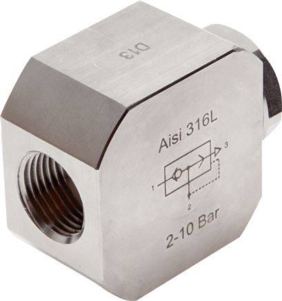 Edelstahl-Schnellentlüftungsventil, G 1/2"