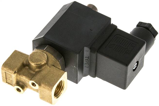 3/2-Wege Magnetventil G 1/4" stromlos geöffnet (NO) 115V