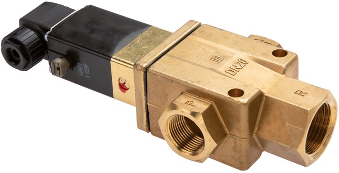 3/2-Wege Magnetventil G 1" (Abluft G 1-1/4") stromlos geschlossen (NC) 24V=