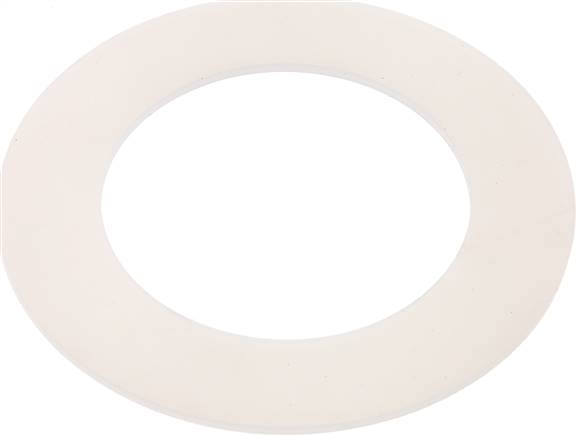 Flanschdichtung DN 80, 90 x 142 x 3mm, Silikon