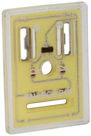 Leuchtende Dichtung, 12 - 24 V AC/DC, Größe 1 (Industrienorm B)