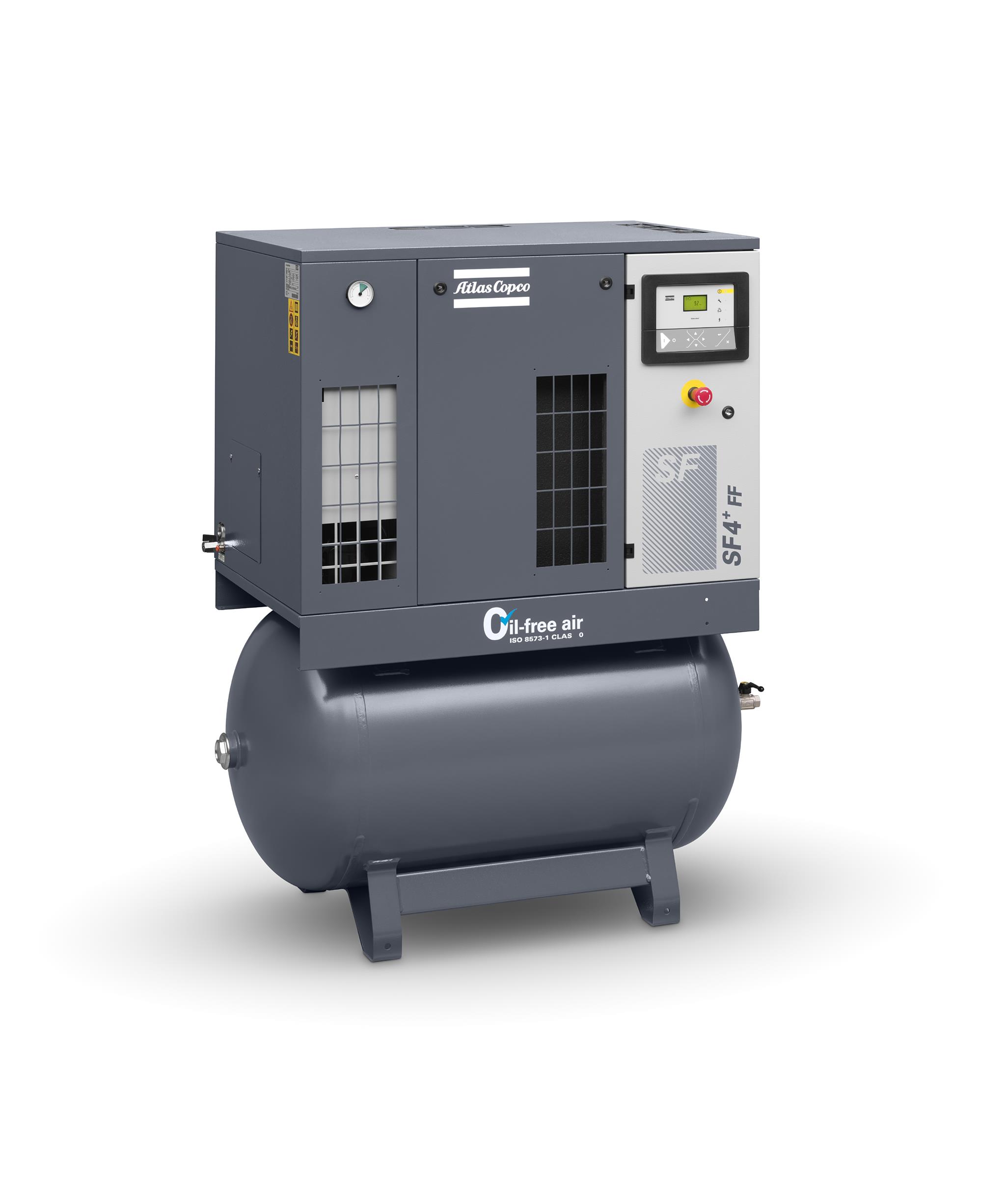 Atlas Copco Scrollkompressor SF 4-8 P inkl. Druckluftbehälter 270 Liter