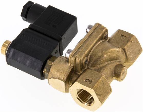 2/2-Wege Magnetventil G 3/8" stromlos geöffnet (NO),NBR 48V=