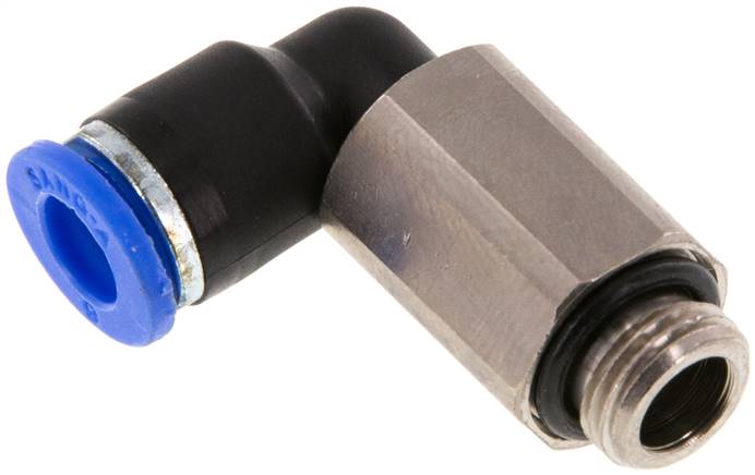 Winkel-Steckanschluss, lang G 1/8"-6mm, IQS-Standard