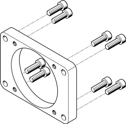 FESTO EAMF-A-95B-100A (558182) Motorflansch