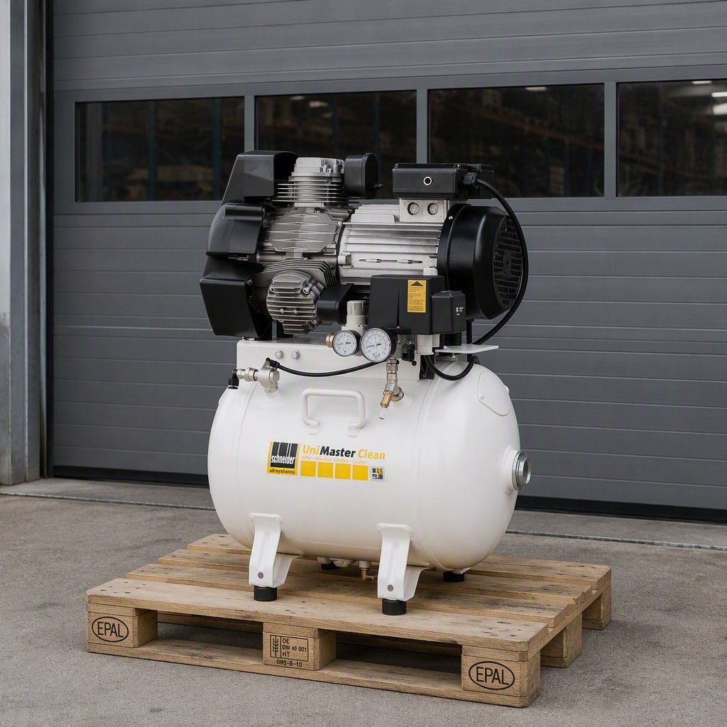 AUSSTELLER Schneider UNM 360-8-40 W Clean · 250 l/min · 8 bar · 2,2 kW · ölfreier Kolbenkompressor · DGKH342000