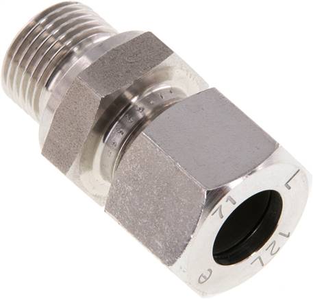 Gerade Schneidringverschr. G 3/8"-12 L (M18x1,5), 1.4571