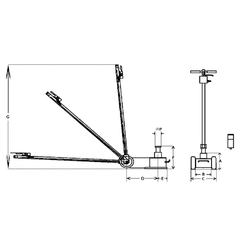 Chicago Pneumatic Luft-Hydraulischer Wagenheber CP85050 - nie wieder selbst pumpen!