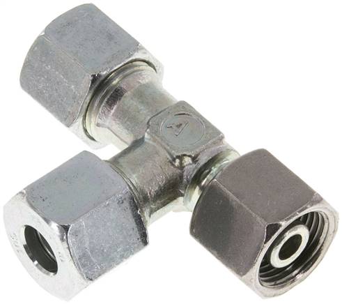 Einstellb. L-Schneidringverschraubung 10 S (M18x1,5), Stahl verzinkt
