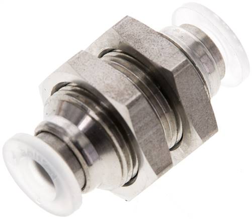 Schott-Steckanschluss 6mm, IQS-PP, Polypropylen mit Edelstahl-Gewinde