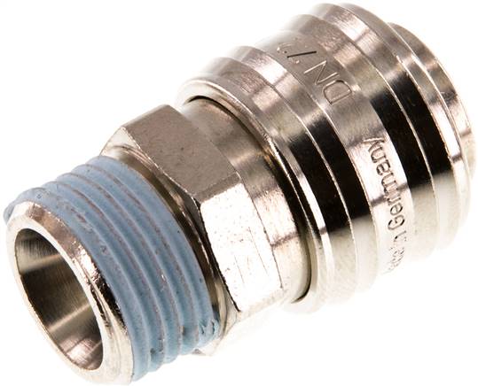 Schnellkupplung (NW7,2) G 1/2"(AG), Messing vernickelt
