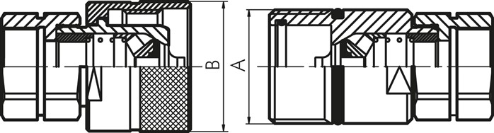 Hydraulik-Schraubkupplung, Stecker Baugr.3, 10 L (M16x1,5)