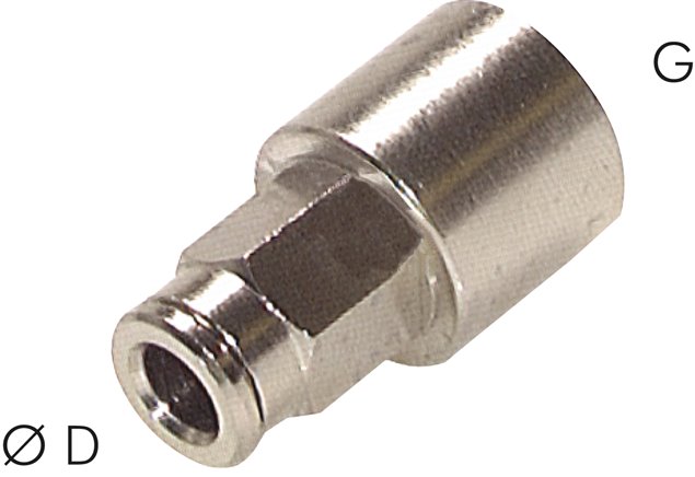 Steckanschluss m. Innengew. G 1/8"-4mm, Baureihe C