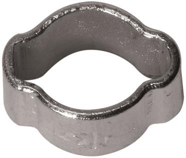 2-Ohr-Schlauchklemme / Stahl verzinkt Spannbereich 23-27 mm / -blow line- Chrom III beschichtet 115429