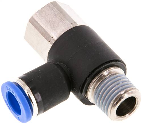 Winkel-Steckanschluss, I/A R 1/4"-8mm, IQS-Standard