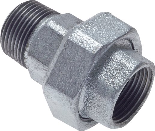 Verschraubung kon. dichtend, Rp 2-1/2"/R 2-1/2" (IG/AG)
