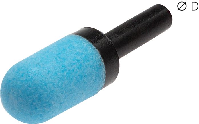 Steck-Schalldämpfer aus gesintertem Kunststoff, 6mm, Ecoline