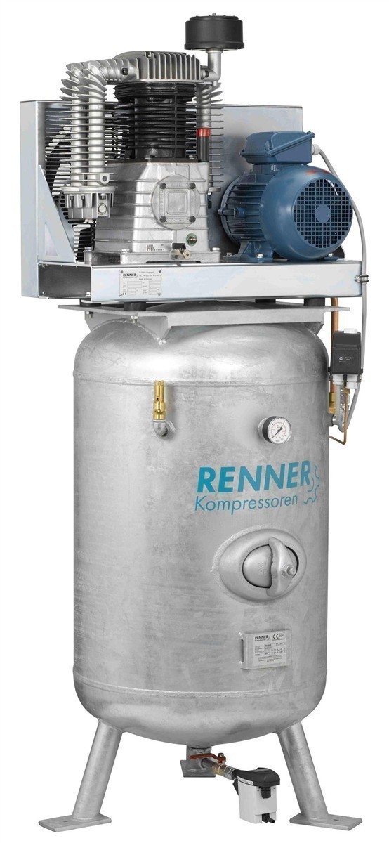 RENNER Riko 700/270 ST compressore industriale a pistoni 10 bar - serbatoio verticale zincato