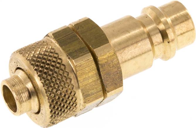 Kupplungsstecker (NW7,2) 10x8mm Schlauch, Messing