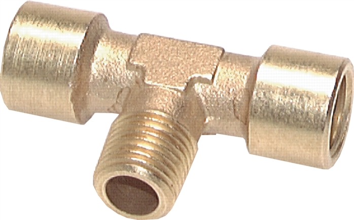 T-Einschraubstück G 1/8"(IG)-R 1/8"(AG), Messing