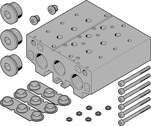 FESTO VABM-B10-30E-G34-3 (8026360) Anschlussblock