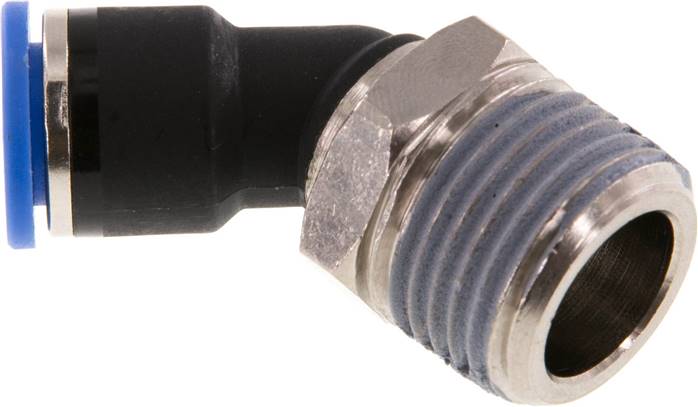 45°-Steckanschluss R 1/2"-10mm, IQS-Standard
