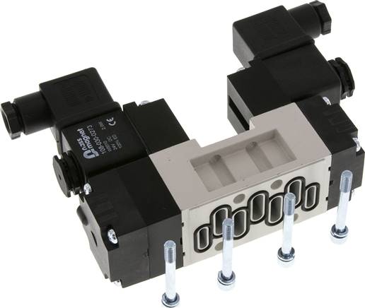 ISO-Ventil (Größe 1), 5/3-Wege, Mittelstellung entlüftet, 230 V AC
