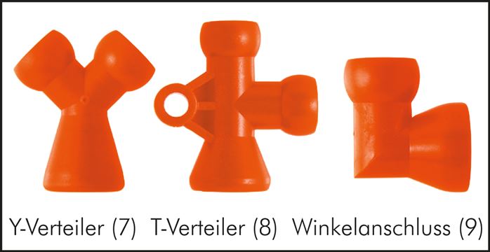 Gelenkschlauch, 1/2", Y-Verteiler