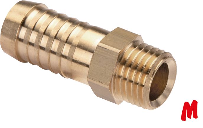 Gewindetülle M 8x0,75-6 (1/4")mm, Messing
