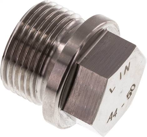 Verschlussstopfen Außenskt. G 3/4", V4A