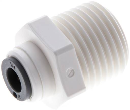 Gerader Steckanschluss R 1/2"-1/4" (6,35 mm), IQS-LE (EPDM-Dichtung)