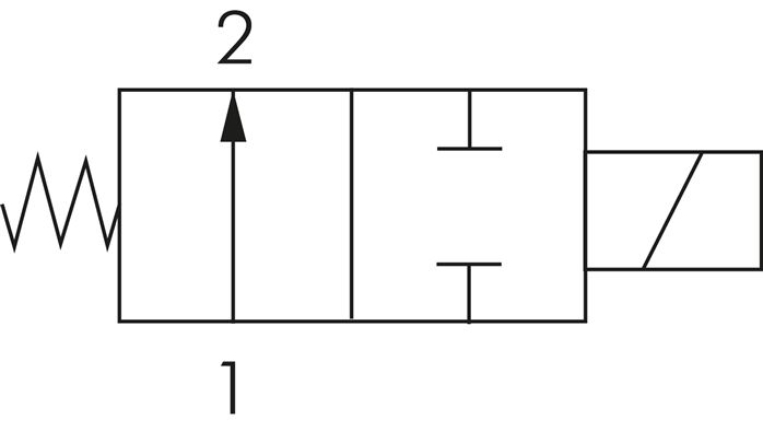 2/2-Wege Magnetventil G 1/2" stromlos geöffnet (NO),NBR 24V=