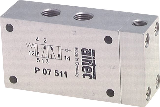 5/2-Wege Pneumatikventil mit Luftfeder, G 1/2", ATEX-Zulassung