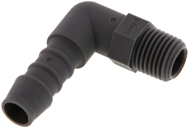 Winkel-Gewindetülle R 1/4"-10mm, PA 6