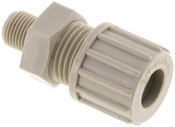 Gerade Verschraubung G 1/8"-10x8mm, Polypropylen