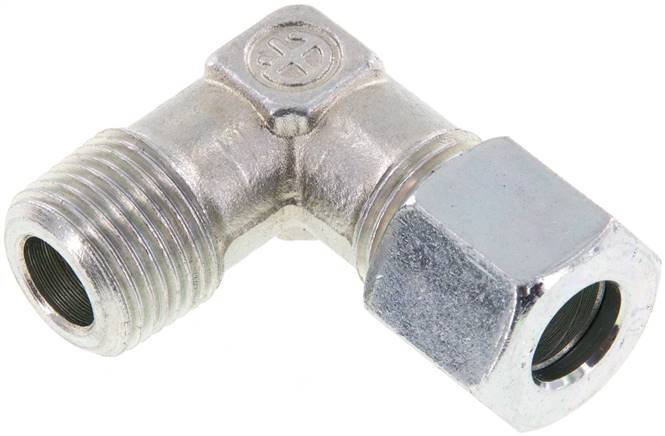 Winkel-Schneidringverschraub. R 3/8"-10 L (M16x1,5), Stahl verzinkt