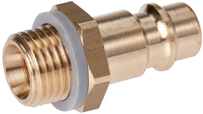 Kupplungsstecker (NW7,2) G 1/2"(AG), Messing vernickelt