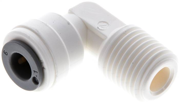 Winkel-Steckanschluss R 1/4"-6mm, IQS-LE (EPDM-Dichtung)